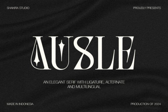 Ausle: A Serif Font for Modern Luxury Brands