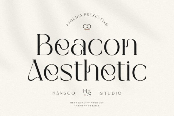 Beacon Aesthetic: Stylish Serif for Modern Brands