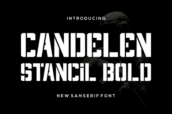 Candelen: A Modern Stencil Font for Bold Statements