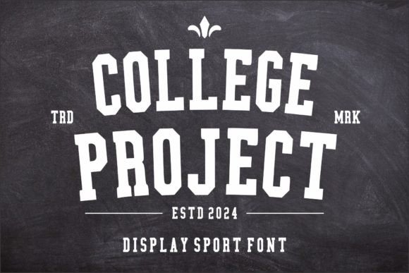 College Project: The Bold Display Font for Athletic Branding