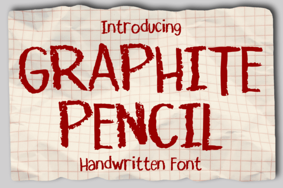 Graphite Pencil: A Handwritten Font with Real Texture