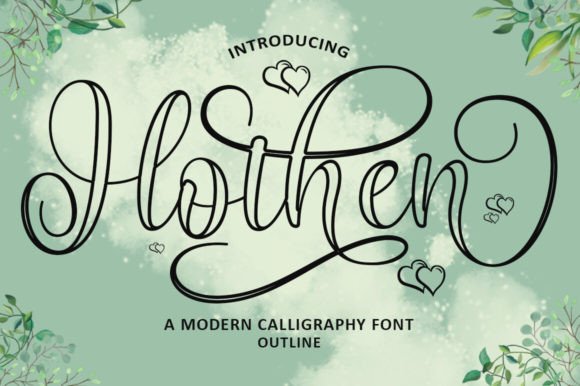 Hothen Outline: Your New Favorite Handwritten Font