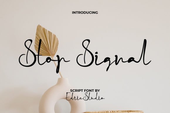 Stop Signal: The Ink-Driven Script for Authentic Branding