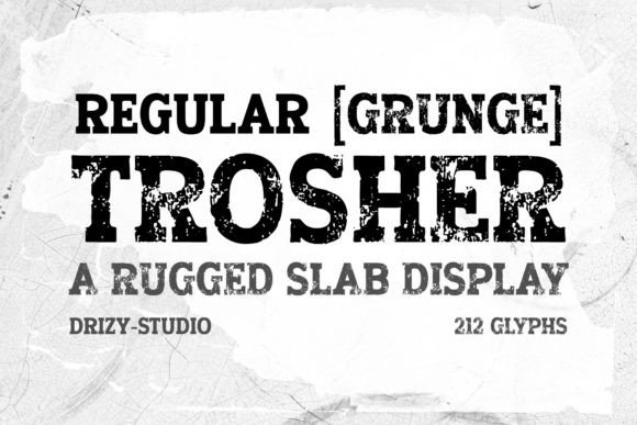 Trosher: Unearthing a Typeface with Genuine Earthy Texture