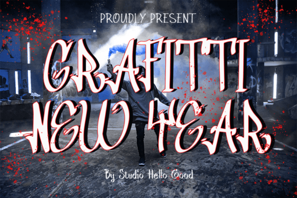 Unleash Urban Energy: Grafitti New Year Font