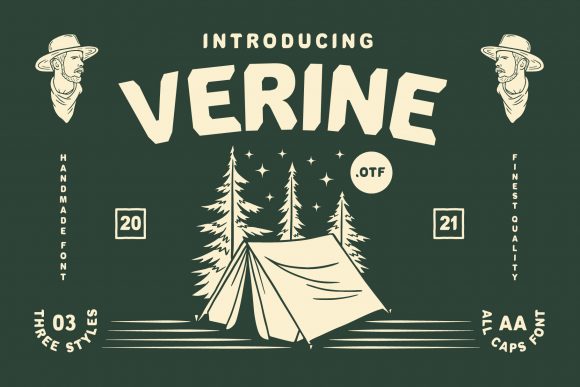 Verine: The Bold Vintage Typeface for Confident Designs