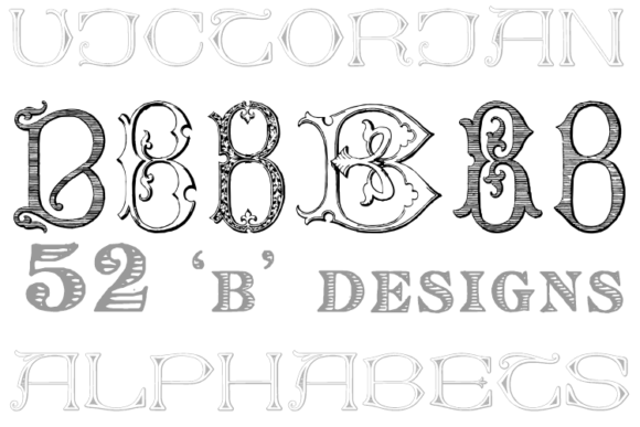 Victorian Alphabets B: A Classic Display Font for Timeless Projects